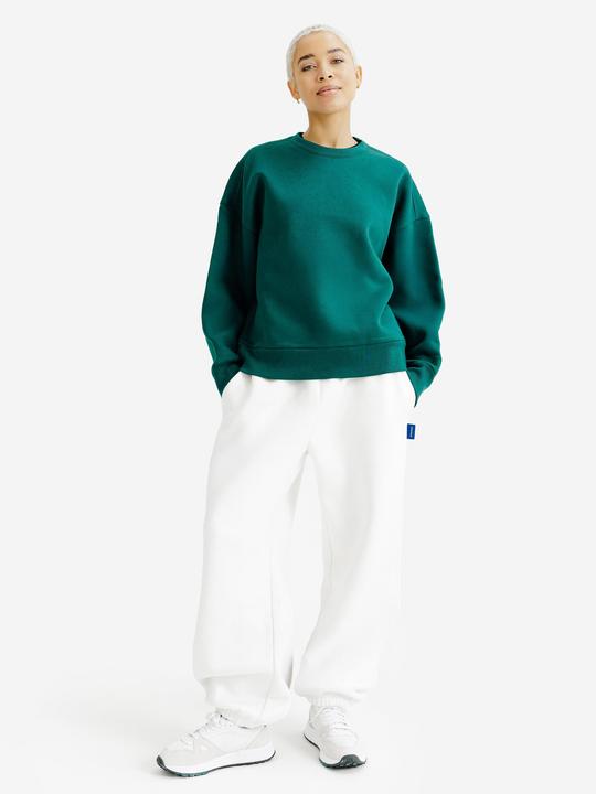 Image du produit Decathlon Sweat col rond femme, vert (L)