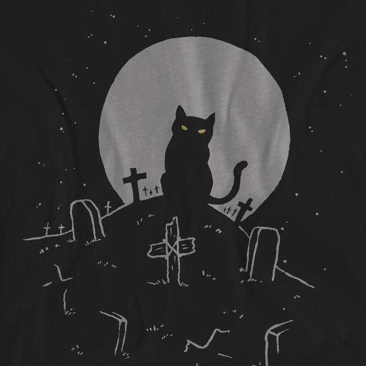 Produktbild Pet Sematary Cat With Tombstones TShirt (XL)