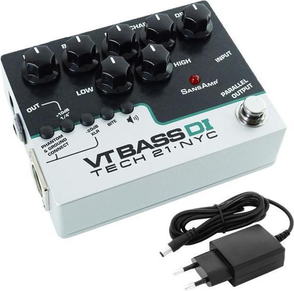 Produktbild tech21 SansAmp Character VT Bass DI Preamp Pedal mit Netzteil (Bass)