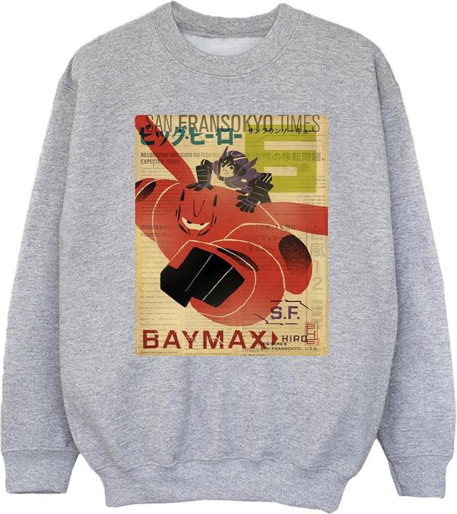 Disney Big Hero 6 Baymax Flying Baymax Newspaper Sweatshirt Mädchen