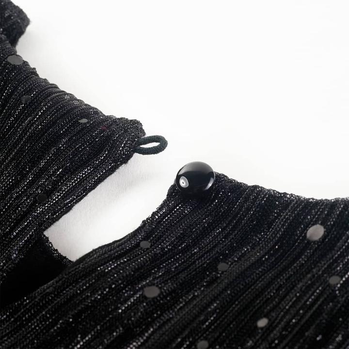 Produktbild VidaXL Kinderkleid mit Langen Ärmeln Schwarz 104,Aussenmaterial (104)