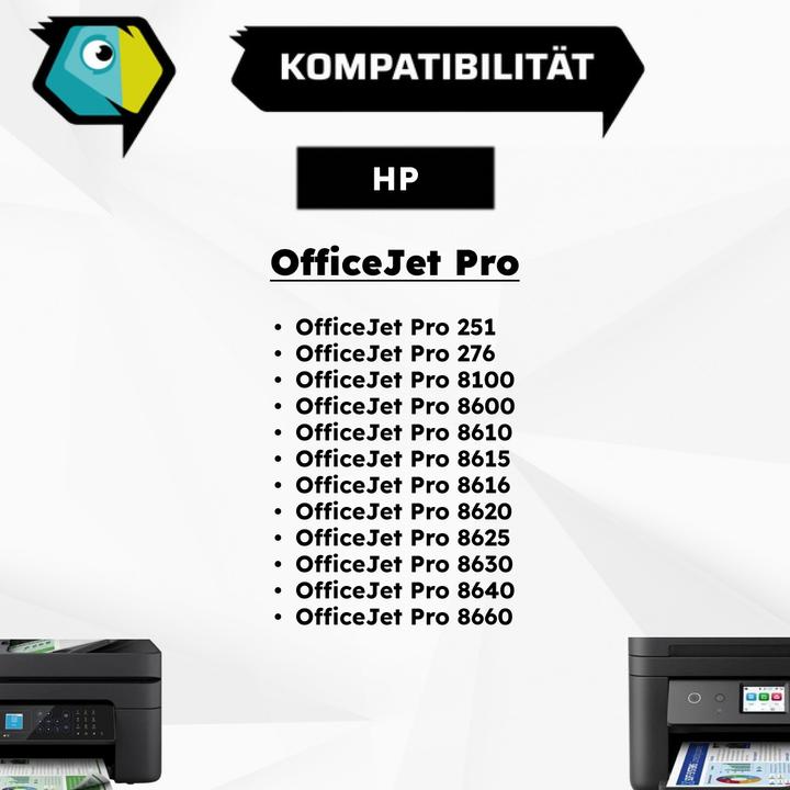 Produktbild Inkadoo Druckerpatronen multipack kompatibel zu HP C2P43AE / 950XL/951XL enthält 4x Tintenpatrone (M, C, Y, BK)