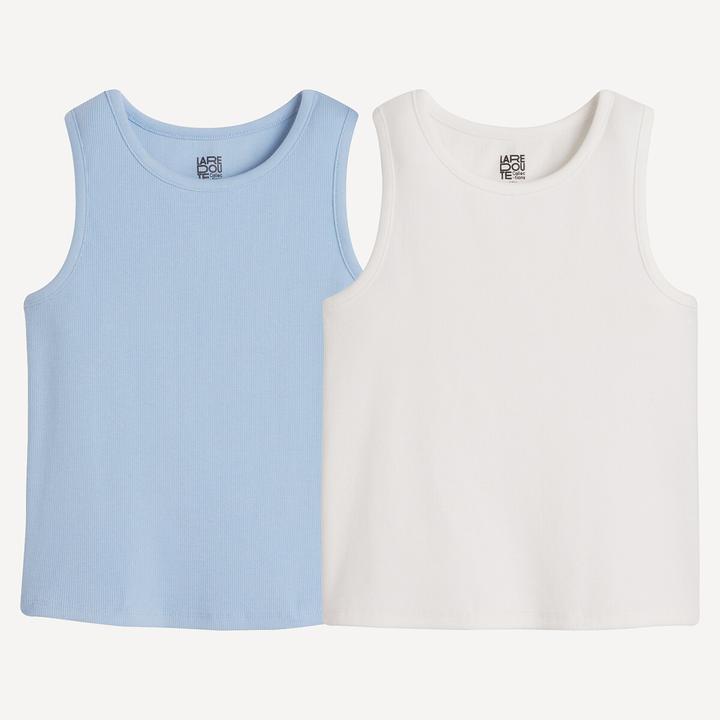 La Redoute Collections 2er-Pack gerippte Trägershirts