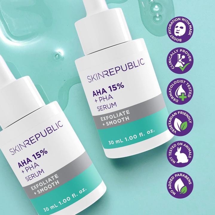 Actual product image Skin Republic AHA 15% (30 ml)