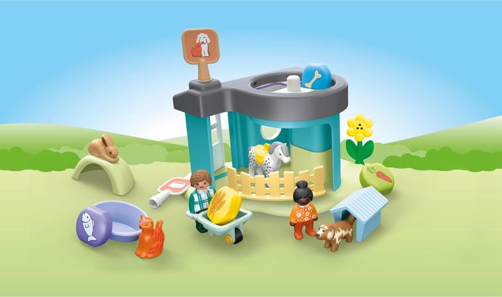 Image du produit Playmobil Pension pour animaux avec distributeur de nourriture (71690, Playmobil 1.2.3)