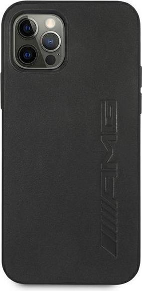 Produktbild Mercedes AMG AMHCP12LDOLBK iPhone 12 Pro Max 6,7" czarny/black hardcase Leather Hot Stamped (Apple iPhone 12 Pro Max)
