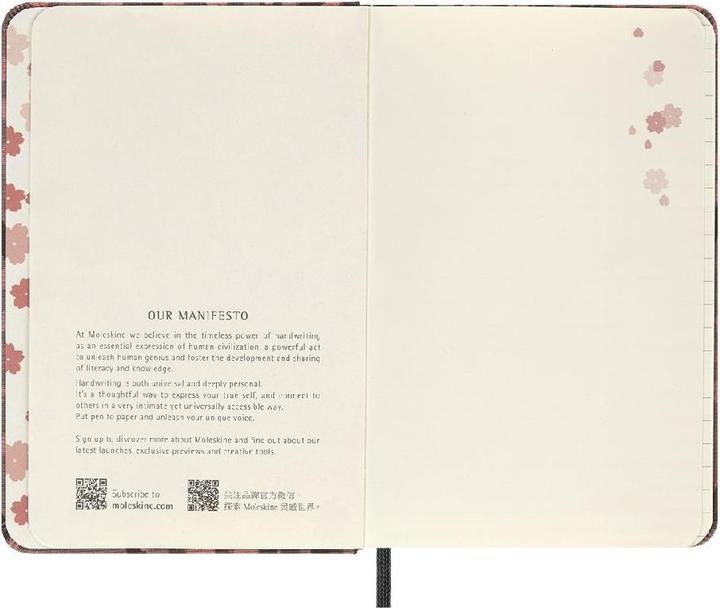 Actual product image Moleskine Le Nb Sakura Pkt Rul (14 x 9 cm, Lined, Hardcover)