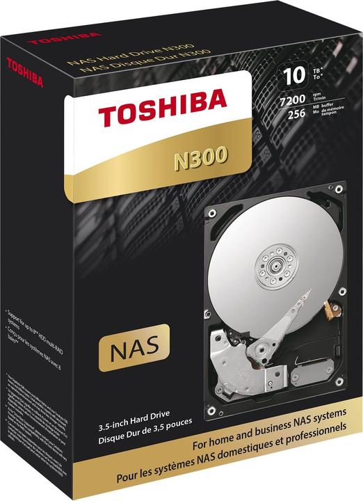 Immagine prodotto Toshiba N300 Retail (10 TB, 3.5", CMR)