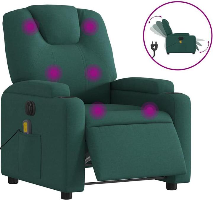 Immagine prodotto VidaXL Sedia da massaggio elettrica in tessuto