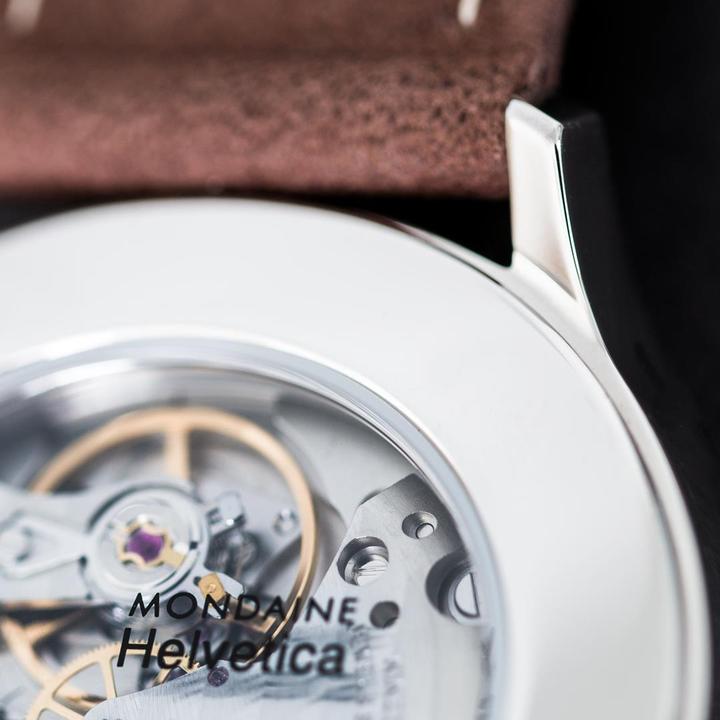Actual product image Mondaine Helvetica No1 Regular Mechanical (Analogue wristwatch, Swiss made, 40 mm)