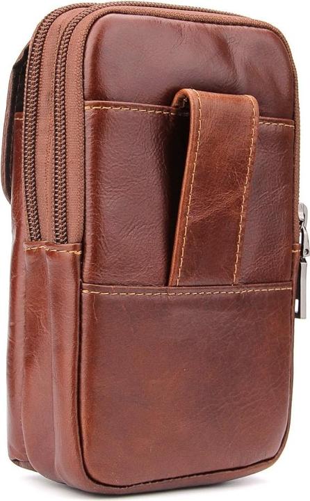 Immagine prodotto Cover-Discount Universale - Borsa da cintura con doppia cerniera marrone