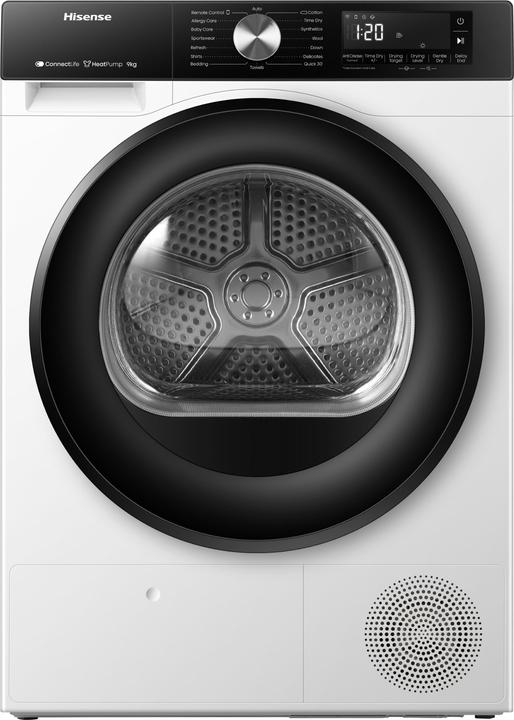 Hisense DH3S902BW3 Asciugabiancheria 9Kg Classe A (9 kg, A destra, A sinistra)