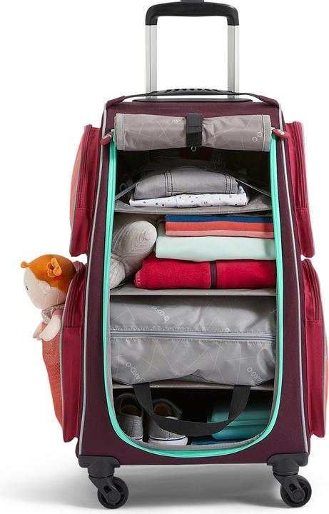 Actual product image Haba Kinderkoffer Rolltrolley mit Trolleytasche und Kulturbeutel