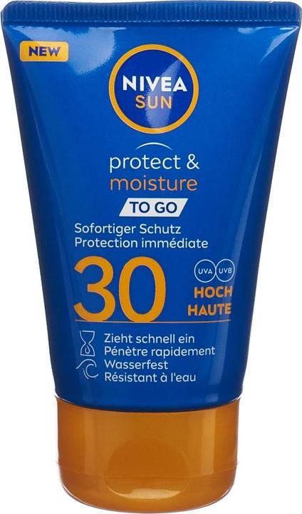NIVEA Schutz & Pflege To Go (Sonnenlotion, SPF 30, 50 ml, 65 g)