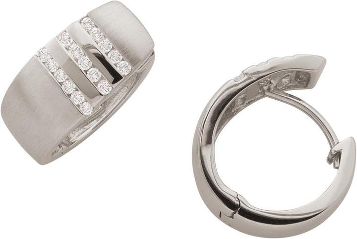 Bijou Classic Ohrschmuck Scharniercreole (Paar) (Silber)