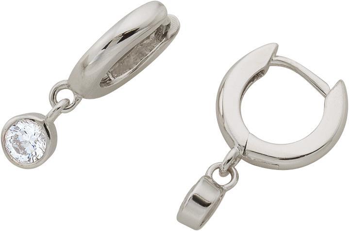 Bijou Classic Ohrschmuck Scharniercreole (Paar) (Silber)
