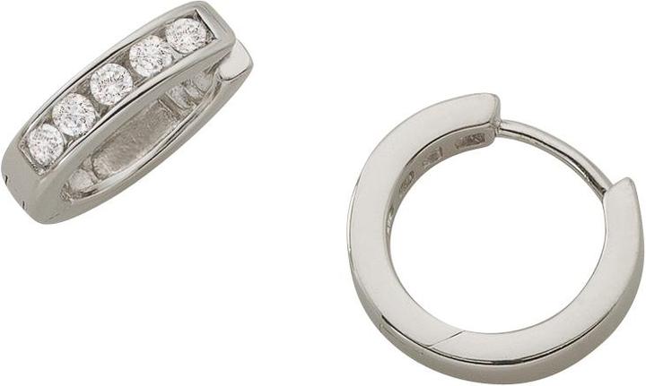 Bijou Classic Ohrschmuck Scharniercreole (Paar) (Silber)