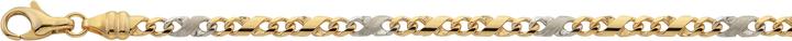 Bijou Classic Collier 8er-Kette poliert/sattiniert 45 cm (Gold)