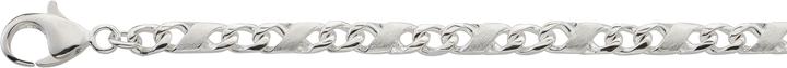 Bijou Classic Bracelet 8er-Kette poliert/sattiniert 19 cm (19 cm, Silber)