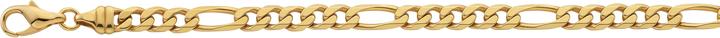 Bijou Classic Bracelet Figaro geschliffen 21 cm (21 cm, Gold)