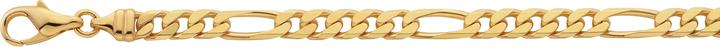 Bijou Classic Bracelet Figaro geschliffen 19 cm (19 cm, Gold)