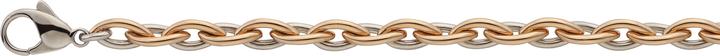 Bijou Classic Bracelet Fantasie halbmassiv 19 cm (19 cm, Gold)
