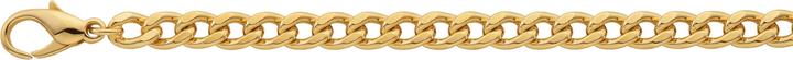 Bijou Classic Bracelet Panzer halbmassiv 19 cm (19 cm, Gold)