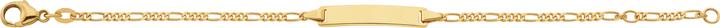 Bijou Classic ID-Bracelet Figaro 16.5 cm (16.50 cm, Gold)