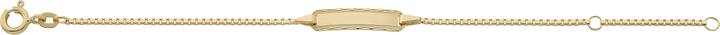 Immagine prodotto Caroussel ID-Bracelet Venezianer, Schild mit diamantiertem Rand 14 cm (14 cm, Oro)