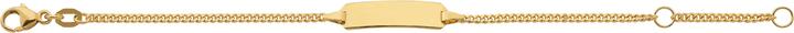 Caroussel ID-Bracelet Panzer geschliffen 14 cm (14 cm, Gold)