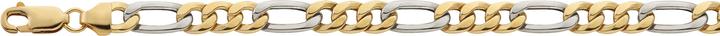 Bijou Classic Bracelet Figaro halbmassiv 19 cm (19 cm, Gold)