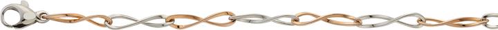 Bijou Classic Bracelet Fantasie halbmassiv 19 cm (19 cm, Gold)