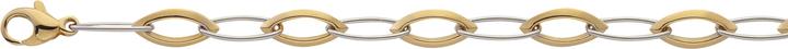 Bijou Classic Bracelet Fantasie halbmassiv 19 cm (19 cm, Gold)