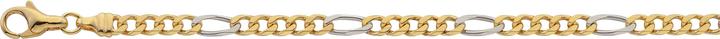 Bijou Classic Bracelet Figaro geschliffen 21 cm (21 cm, Gold)