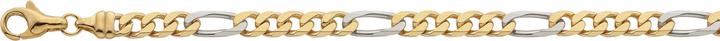 Bijou Classic Bracelet Figaro geschliffen 19 cm (19 cm, Gold)