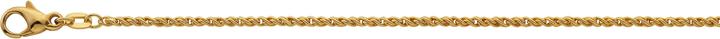 Bijou Classic Collier Doppelanker linksgedreht 55 cm (Gold)