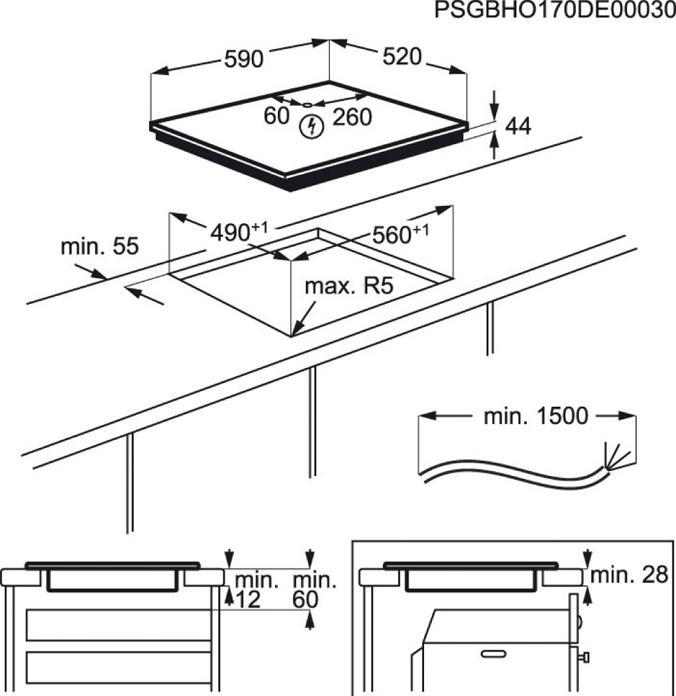 Actual product image AEG TABLE DE CUISSON IKE63471FB