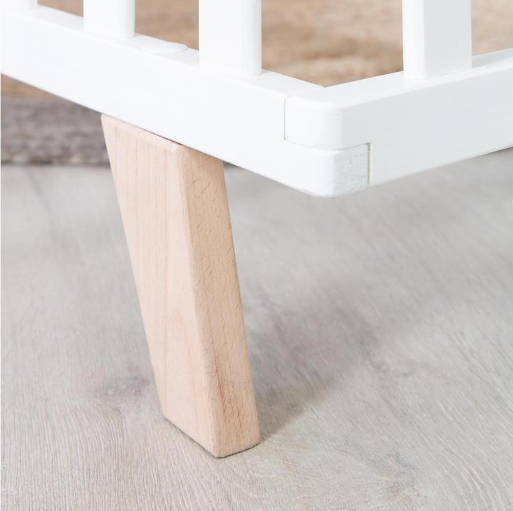 Produktbild Roba Laufgitter mit Holzfüssen Lil Planet Weiss 75 x 100 cm (75 cm, 100 cm, Mischholz, Buche)