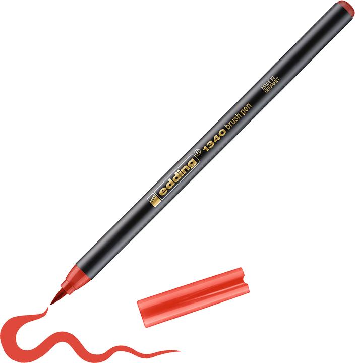 Produktbild Edding Brushpen 1340 (Rot, 1 x)