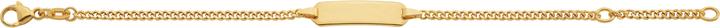 Actual product image Caroussel ID-Bracelet Panzer geschliffen 14 cm (14 cm, Gold)