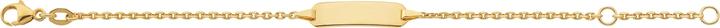 Caroussel ID-Bracelet Anker geschliffen 14 cm (14 cm, Gold)