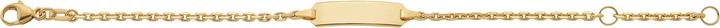 Immagine prodotto Caroussel ID-Bracelet Anker geschliffen 14 cm (14 cm, Oro)