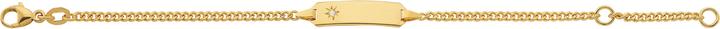 Immagine prodotto Caroussel ID-Bracelet Panzer mit Brillant 0.0075 ct wsi 14 cm (14 cm, Oro)