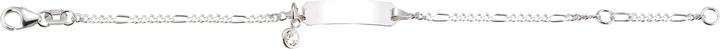 Produktbild Caroussel ID-Bracelet Figaro mit eingehängtem Zirkonia 14 cm (14 cm, Silber)