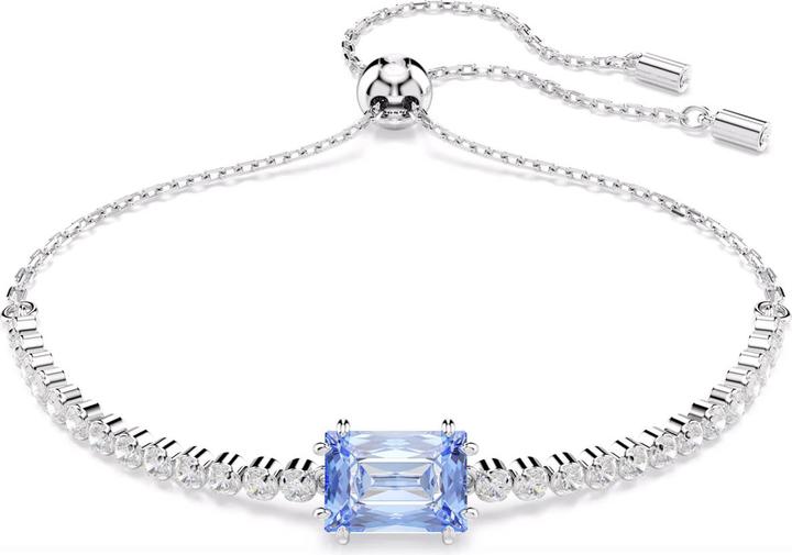 Swarovski Matrix Tennis Armband Verschiedene Schliffe Blau (24 cm, Swarovski Metall)
