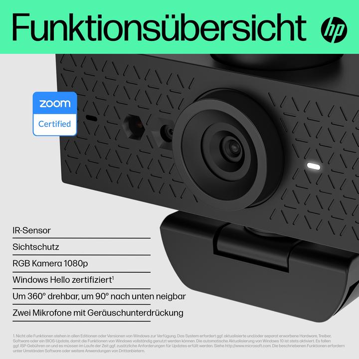 Actual product image HP 620 FHD Webcam (P) (4 Mpx)