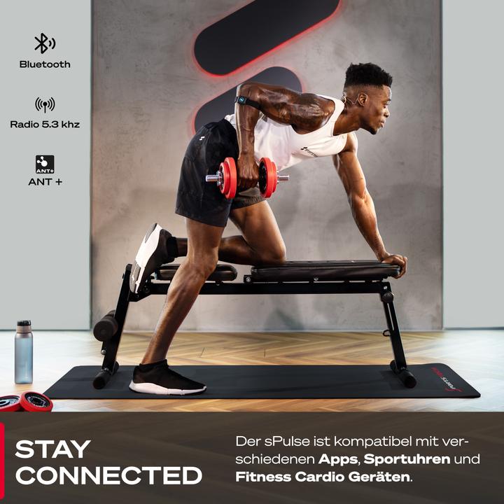 Actual product image Sportstech Heart Rate Monitor sPulse Heart Rate Monitor with Wristband via Bluetooth & Sensor LED | Smart HRM