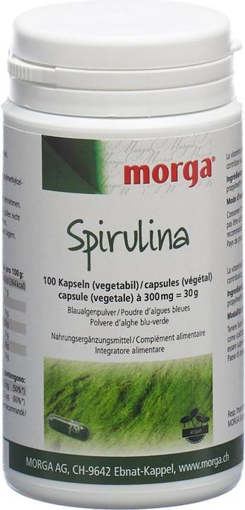 Actual product image Morga Spirulina Capsules (100 Piece, Capsules, 300 g)