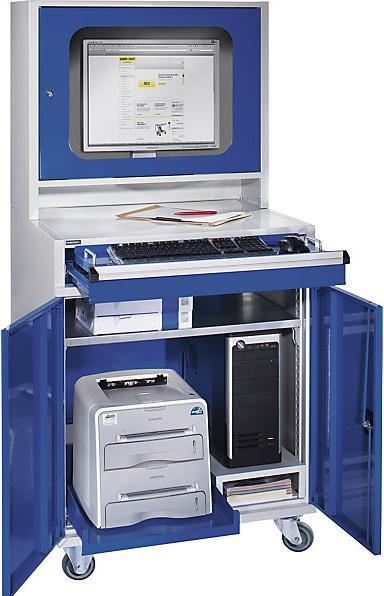 Produktbild eurokraft pro Computerschrank (80 cm, 155 cm)