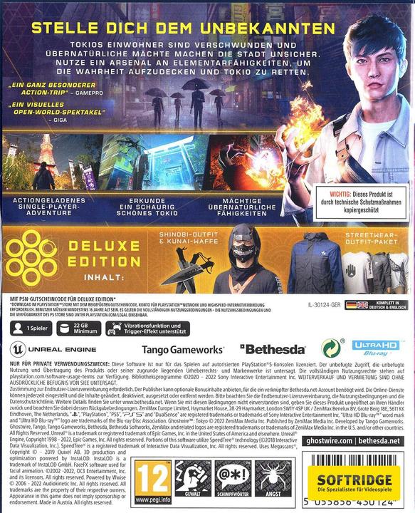 Immagine prodotto Bethesda Ghostwire: Tokyo - Edizione Deluxe (PS5, DE)